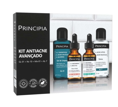 Captura-de-tela-2026-09-09-200749.png Kit Facial Principia Antiacne Avançado Gel De Limpeza Gl-01 120g + Tônico Al-07 120ml + Sérum Nc-10 30ml + Sérum Mix-01 30ml - Imagem 1